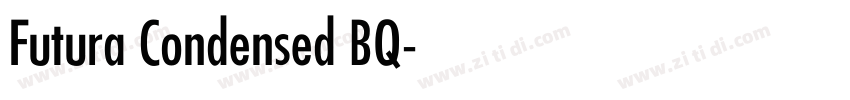 Futura Condensed BQ字体转换